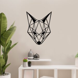 Wanddekoration geometrischer Fuchs